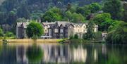 View of Daffodil Hotel & Spa across Grasmere Lake in the Lake District, Cumbria