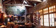 The Great Barn at Dalemain Tearoom in Penrith, Cumbria