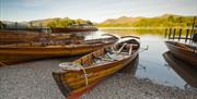 Boats on the shores of Derwentwater in Keswick, Lake District © Dave Willis mountainsportphoto.com