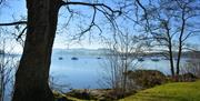 Boats on a lake in the Lake District, Windermere
