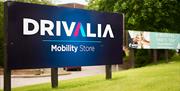 Sign for Drivalia Car Hire Lancaster