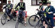 Visitors with Cycles Hired from E-Bike Safaris Ltd
