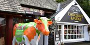 Exterior and decor at The Chocolate Factory Hawkshead in the Lake District