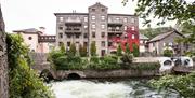 Exterior of Whitewater Hotel in Backbarrow, Lake District