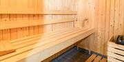 Sauna at Woodlands Pine Lodges in Meathop, Lake District