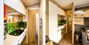 Living Space in Glamping Pods at Coniston Park Coppice in Coniston, Lake District