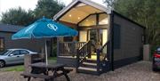 Exterior and Outdoor Seating at Glamping Cabins at Troutbeck Head in Troutbeck, Lake District