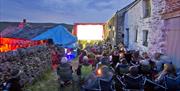 Participants in the Picnic Cinema by Eden Arts in Penrith, Cumbria