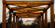 Outdoor trellis at Eden Barn in Kirkby Stephen, Cumbria
