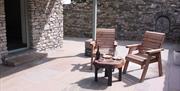 Outdoor Seating Area at Ellenboro House in Newton-in-Cartmel, Lake District