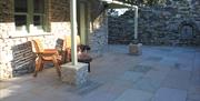 Outdoor Seating Area at Ellenboro House in Newton-in-Cartmel, Lake District