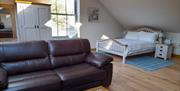 Bedroom and Living Space at Ellenboro House in Newton-in-Cartmel, Lake District