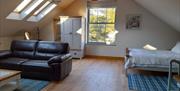Bedroom and Living Space at Ellenboro House in Newton-in-Cartmel, Lake District