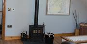 Wood Burner at Ellenboro House in Newton-in-Cartmel, Lake District