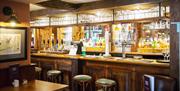 Traditional Bar at The Horse and Farrier Inn in Threlkeld, Lake District