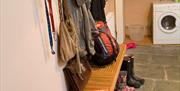 Cloakroom and washing facilities at Rowling End in Keswick, Lake District