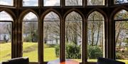 View over Lake Windermere from Fallbarrow Hall in Bowness-on-Windermere, Lake District