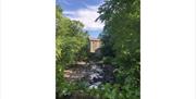 Farfield Mill and Clough River at Farfield Mill in Sedbergh, Cumbria