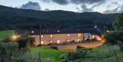 Twilight at Fornside Farm Cottages in St Johns-in-the-Vale, Lake District