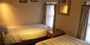 Twin Bedroom in Fountain Cottage in Dent, Cumbria