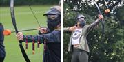 Visitors Playing Archery Tag with Genuine Adventures in the Lake District, Cumbria