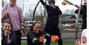 Visitors Playing Archery Tag with Genuine Adventures in the Lake District, Cumbria