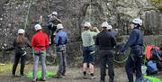 Visitors Rock Climbing with Genuine Adventures in the Lake District, Cumbria