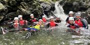 Visitors Ghyll Scrambling with Genuine Adventures in the Lake District, Cumbria