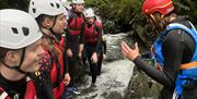 Visitors Ghyll Scrambling with Genuine Adventures in the Lake District, Cumbria