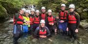 Visitors Ghyll Scrambling with Genuine Adventures in the Lake District, Cumbria