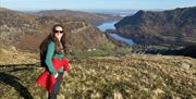 Visitor on a Guided Walk with Genuine Adventures in the Lake District, Cumbria