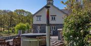 Wood Fired Hot Tub at a Self Catered Cottage at the Graythwaite Estate in Graythwaite, Lake District