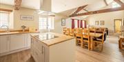 Kitchen and Dining Area at a Self Catered Cottage at the Graythwaite Estate in Graythwaite, Lake District