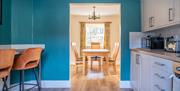 Kitchen and Dining Area at a Self Catered Cottage at the Graythwaite Estate in Graythwaite, Lake District
