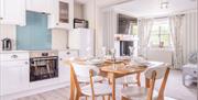 Kitchen and Dining Area at a Self Catered Cottage at the Graythwaite Estate in Graythwaite, Lake District