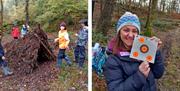 Making Shelters and Target Practice with Green Man Survival in Newby Bridge, Lake District