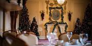 Christmas Decorations at The George Hotel in Penrith, Cumbria