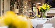 Afternoon Tea Spread in the Dining Room at Gilpin Lake House in Windermere, Lake District