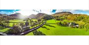 Panoramic Shot of Glaramara Hotel in Seatoller, Lake District
