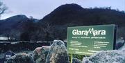Glaramara Hotel & Outdoor Adventures Signage at Glaramara Hotel in Seatoller, Lake District
