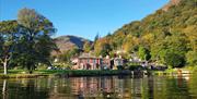 Exterior Lake View of Glenridding Manor House in Ullswater, Lake District