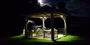 Gazebo at Night at Glenridding Manor House in Ullswater, Lake District