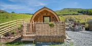 Outdoor Seating at The Yan Glamping in Grasmere, Lake District
