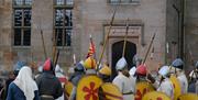 Historical Re-enactment at Greystoke Castle in Greystoke, Cumbria