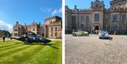 Helicopter and Wedding Cars at Greystoke Castle in Greystoke, Cumbria