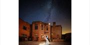 Bridal couple at Heather Glen Country House in Ainstable, Cumbria