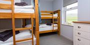 Bunk bedroom at Howgills House in Sedbergh, Cumbria