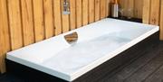 Hot Tub at Brow Wood Cabin on the Hutton John Estate in the Lake District, Cumbria