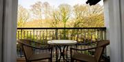 Balcony seating at Rothay Garden by Harbour Hotels in Grasmere, Lake District