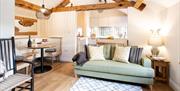 Dining and living space at Hares Garth near Patterdale, Lake District